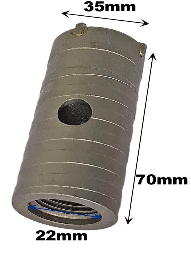 Inditrust Sds Shank Concrete Wall Drill Bit Hole Saw Cutter, 400 Mm Connecting Rod (35mm bit 400mm rod) - Image 2